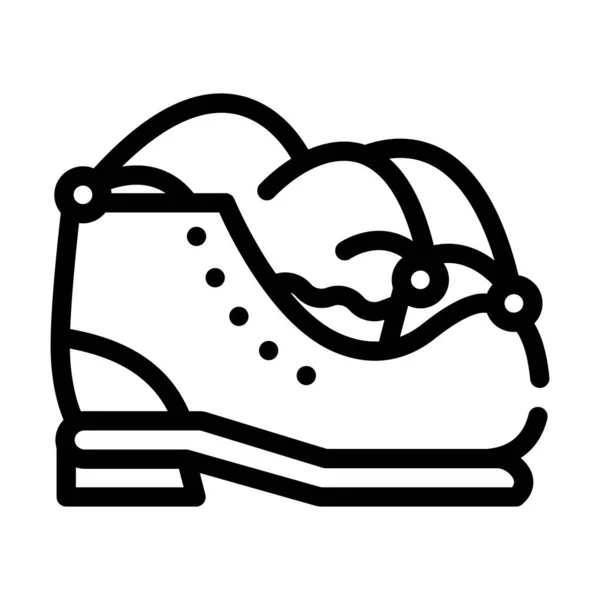 Ikona vektorové linie klaunské botky a klobouku — Stockový vektor