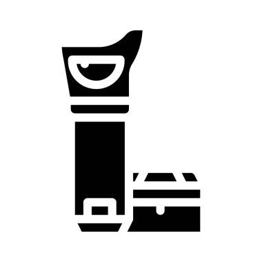 Yer belirleyici aygıt simgesi vektör illüstrasyonu siyah