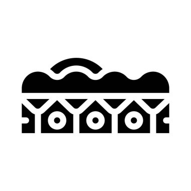 deri alerji sembolü vektör illüstrasyonu siyah