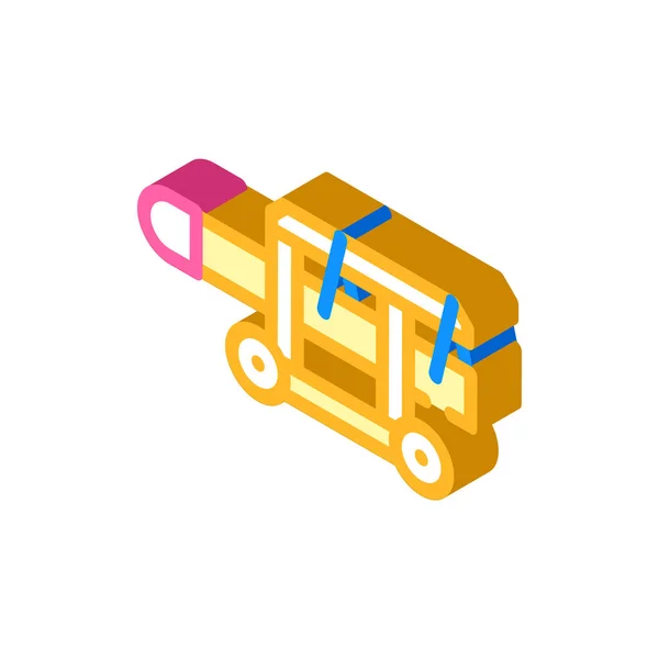 Ram 장비 isometric icon vector illustration color — 스톡 벡터