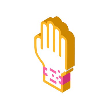 silikon bilezik alerjisi izometrik ikon vektör çizimi