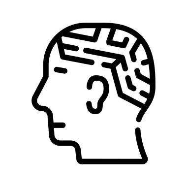 Çözüm bulunması, labirent satır simgesi vektör illüstrasyonu