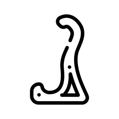 keman çizgisi ikon vektör illüstrasyonu için raf