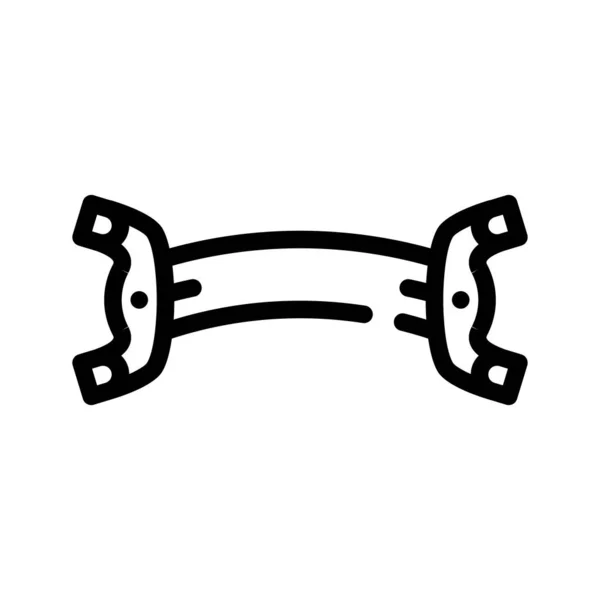 Міст скрипкової лінії значок Векторні ілюстрації — стоковий вектор