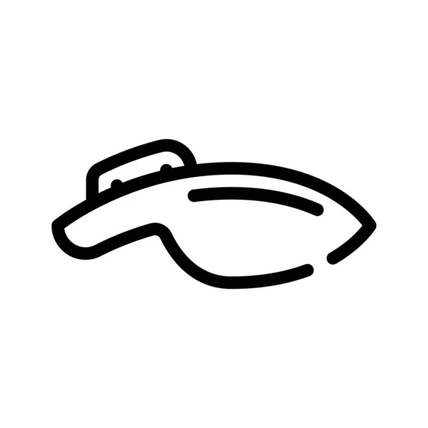 Linea di riposo mento icona vettoriale illustrazione nero — Vettoriale Stock