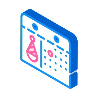 takvimler doğum günü partisi sembolü vektör illüstrasyonu