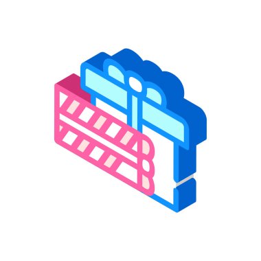 Hediyeler ve hediyeler doğum günü sembolü vektör illüstrasyonu