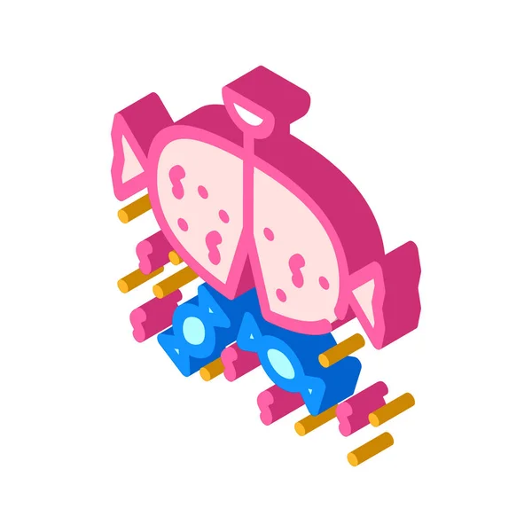 ( 영어 ) pinata toy with candies glyph icon vector illustration — 스톡 벡터