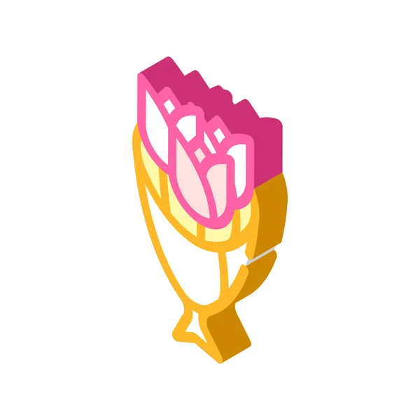 Flowers bouquet glyph icon vector illustration color — 图库矢量图片