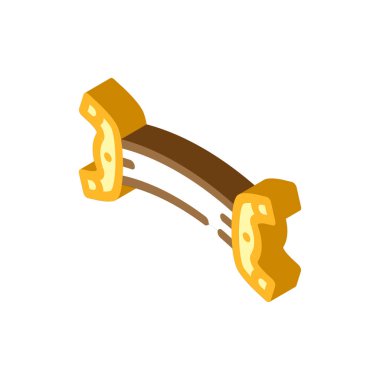 Keman sembolü vektör illüstrasyonu köprüsü