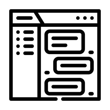 Meslektaşlar veya ortaklar ile çevrimiçi iletişim simgesi çizimi