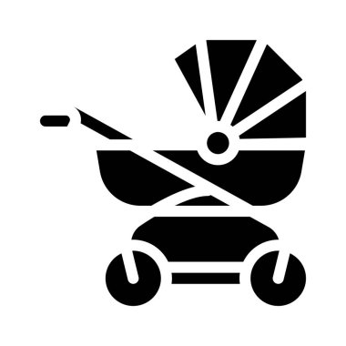 bebek puseti simgesi vektör illüstrasyonu siyah