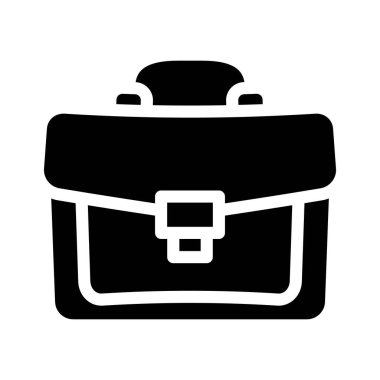 iş durumu glyph simgesi vektör illüstrasyonu siyah