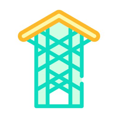 Dikenli taç şapeli renk ikonu çizimi