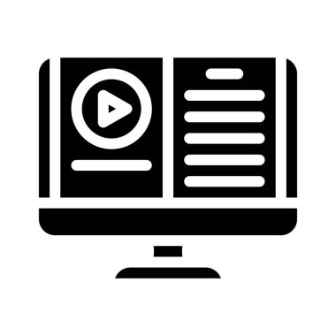 ses kitabı sembolü vektör illüstrasyonu siyahı