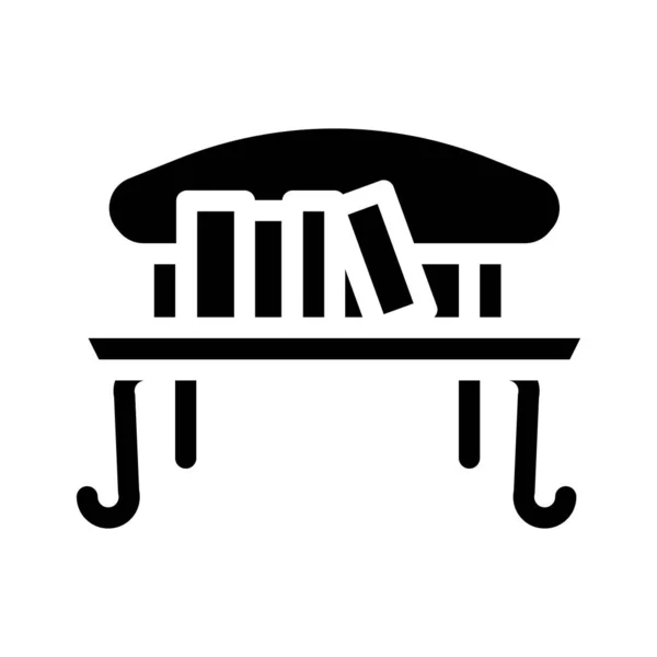 Servicio de reserva cruzada glifo icono vector ilustración negro — Vector de stock