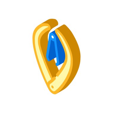 kalibre çömlek aracı izometrik ikon vektör çizimi