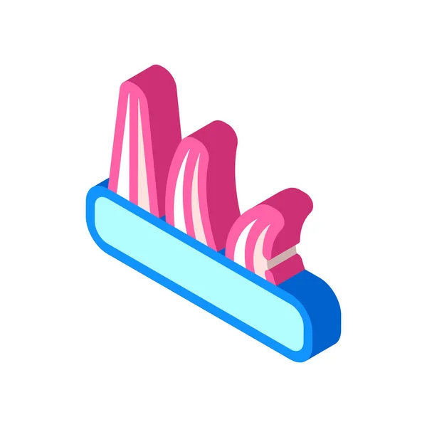 Zeger cone, pyroscope isometric icon vector illustration — 스톡 벡터