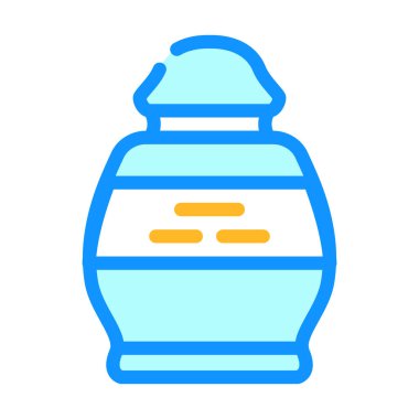 gömme vazosu renk ikonu vektör illüstrasyon rengi