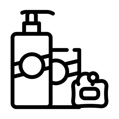 yüz ağdası çizgisi vektör illüstrasyonu