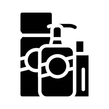 Balmumu diskleri glyph simge vektör illüstrasyonu siyahı