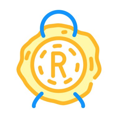 balmumu mühür renk vektör illüstrasyonu