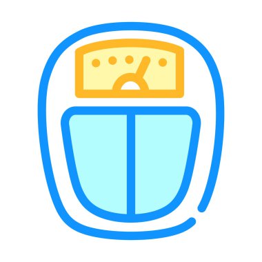 kilo kaybedilmiş renk ikonu vektör resimleme rengi