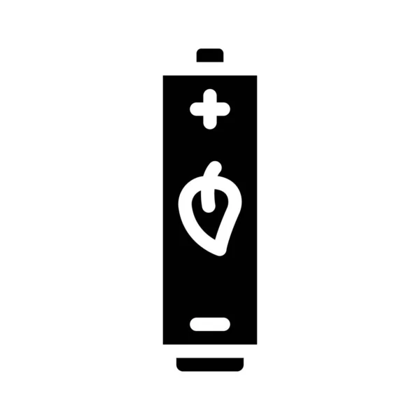 Batterij elektrische energie tool glyph pictogram vector illustratie — Stockvector