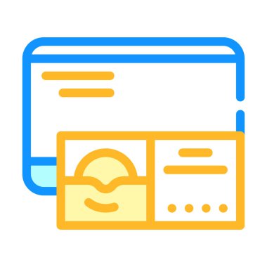 İşletim sistemi renk vektör illüstrasyonlu disk