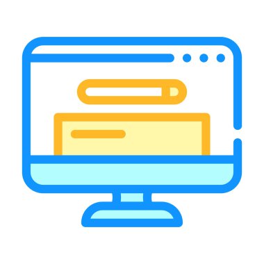 tarayıcı arama işletim sistemi renk vektör illüstrasyonu