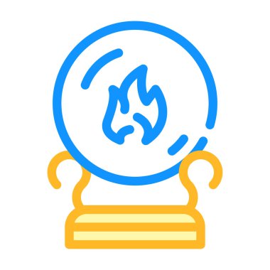 spiritizm renk ikonu çizimi için küre