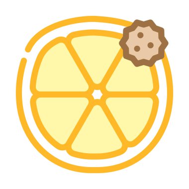 Turunçgil alerjisi renk vektör illüstrasyonu