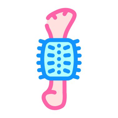 Kemik formu renk vektör illüstrasyonunda evcil hayvan oyuncağı