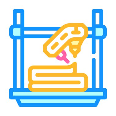 uv flash kaynaştırılmış yazıcı renk vektör illüstrasyonu