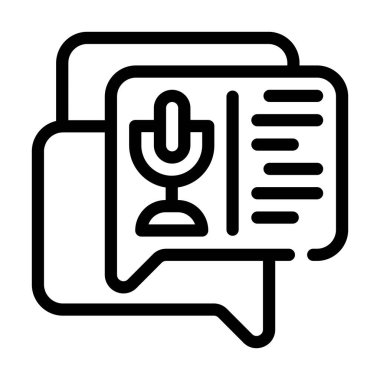 Çağrı merkezi satır simgesi çizimi ile ses sohbeti