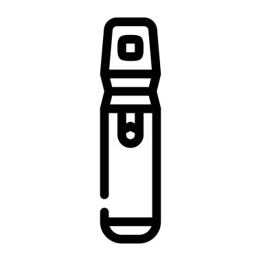 Parfüm tımar edici çizgi ikonu çizimi spreyi