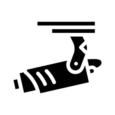 cctv müzesi sembolü vektör illüstrasyonu düz