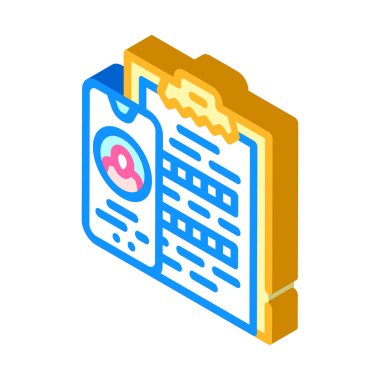 istemci anketi çağrı merkezi izometrik ikon vektör çizimi