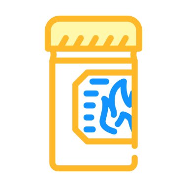 yağ yakan uyuşturucular renk ikonu vektör çizimi