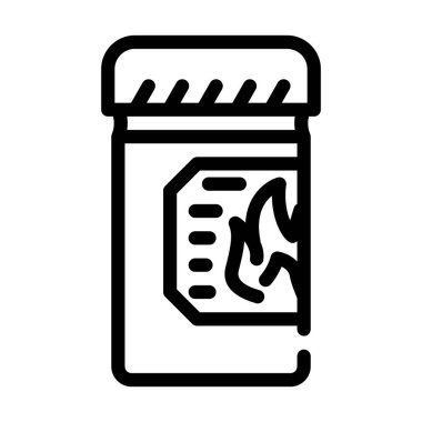 yağ yakan uyuşturucu çizgisi ikon vektör çizimi