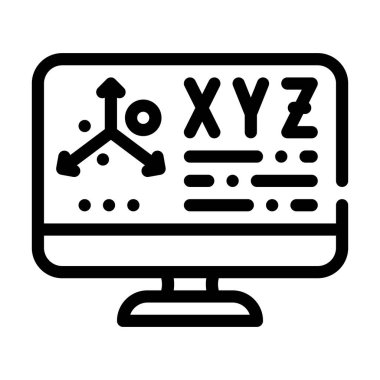 Tasarımcı Vr çizgi vektör resimleme düz