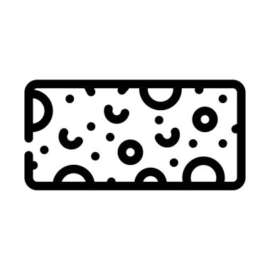 çamaşır çizgisi ikon vektör illüstrasyonu için sünger