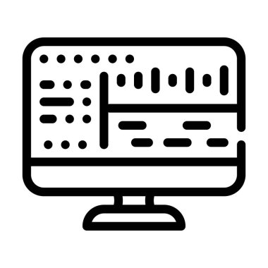 ses işleme çizgisi simgesi çizimi için yumuşak