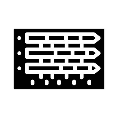 gövde kütle indeksi simge vektör illüstrasyonu