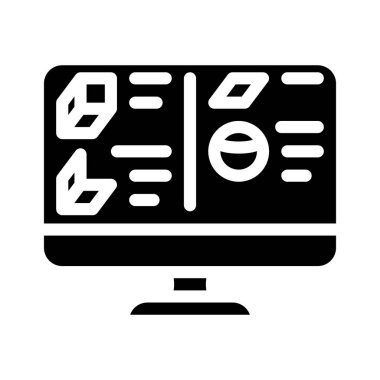 katmanlar sanal gerçeklik sembolü vektör illüstrasyonu