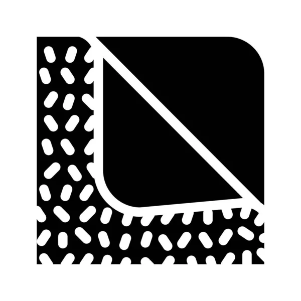 Handtuch für saubere Glyphen-Icon-Vektorillustration — Stockvektor