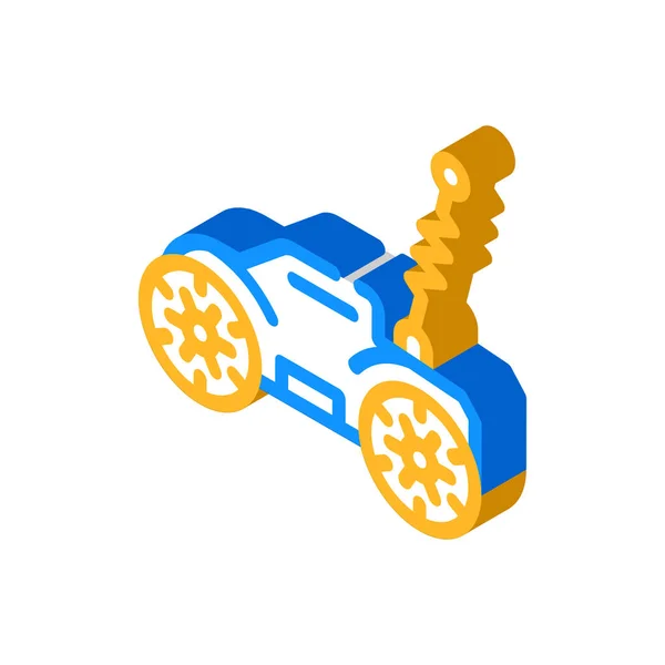 Radio sterowane samochód zabawki izometryczne ikona wektor ilustracja — Wektor stockowy