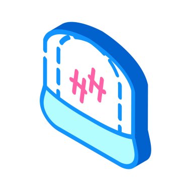 kapak rapçisi izometrik ikon vektör çizimi düz