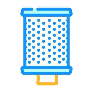 Hava temizleme makinesinin bölüm renk vektör illüstrasyonunu filtrele