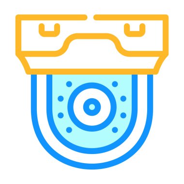 güvenlik aygıtı video kamera renk vektör illüstrasyonuName